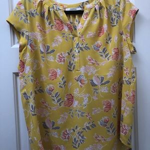 Fun2Fun Walden Split Neck Blouse